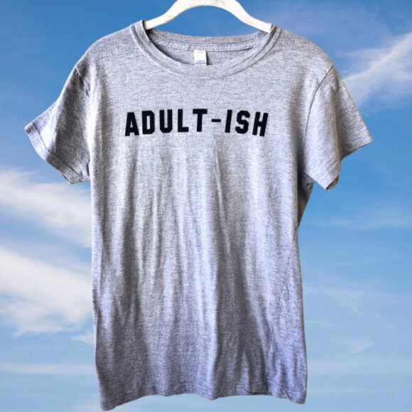 Gray T-Shirt ADULT-ISH Womens XL by Tultex - Picture 2 of 7